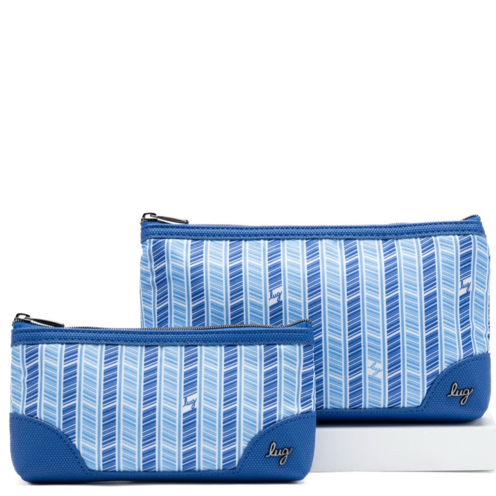 Lug Tootle 2 pc Zip Organizers NWT Sapphire Blue